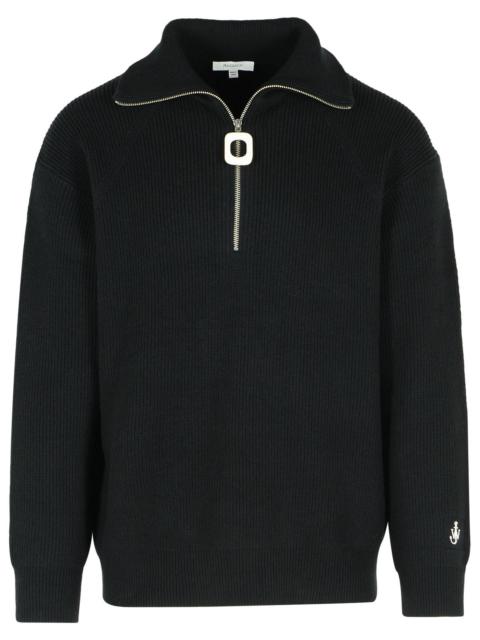 J.W. ANDERSON - Jw Anderson Black Wool Blend Turtleneck Sweater Men
