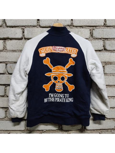 Other Designers One Piece - One Piece Pirate King Anime Big Logo Bomber Varsity Jacket