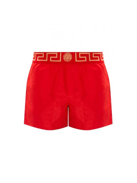VERSACE Versace Greca Medusa Border Swim Shorts - Red L