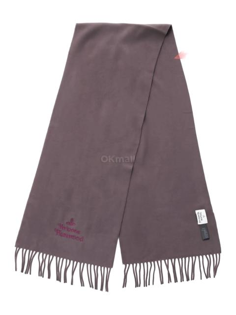 Vivienne Westwood Vivienne Westwood Embroidered Fringed Scarf