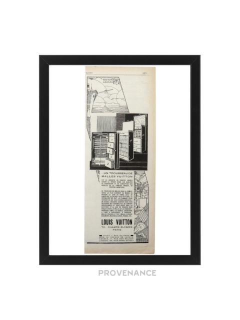 Louis Vuitton Antique Vintage Newsprint Ad - Trunks