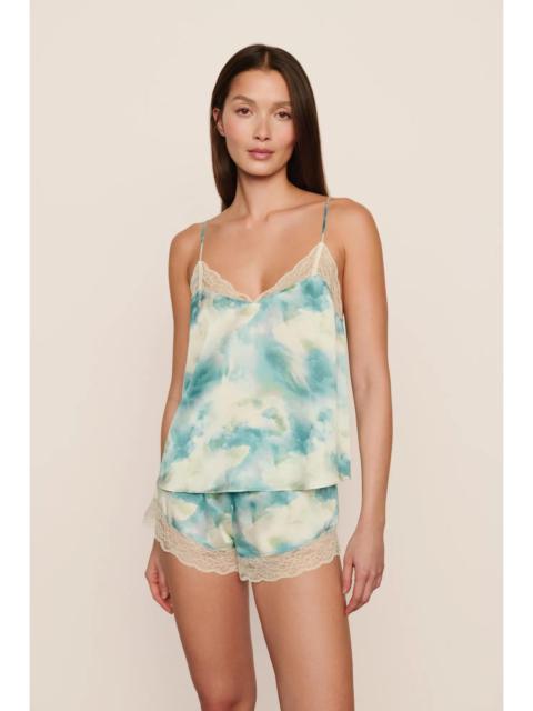 eberjey Washable Silk Printed Lace Cami & Short Set