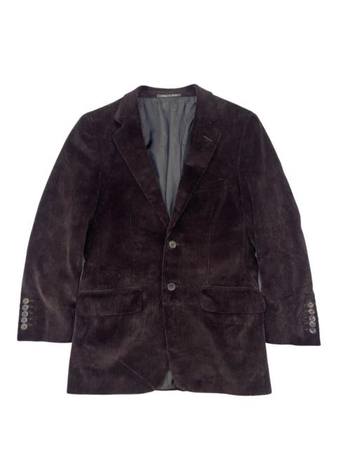GUCCI GUCCI brown cudroy coat jacket
