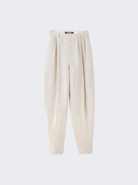 JACQUEMUS Le Pantalon Fernando Light Beige