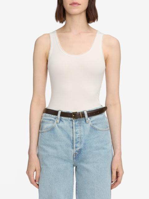 FRAME FRAME The Mesh Trim Tank in White at Nordstrom