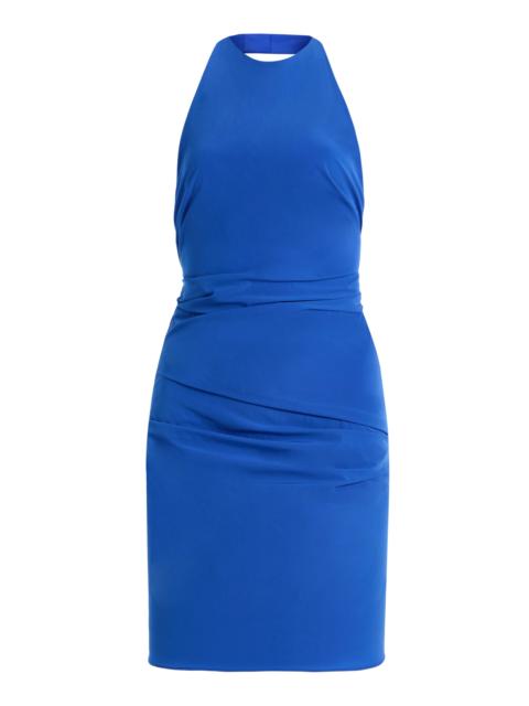 SIR. Sol Ruched Mini Dress blue