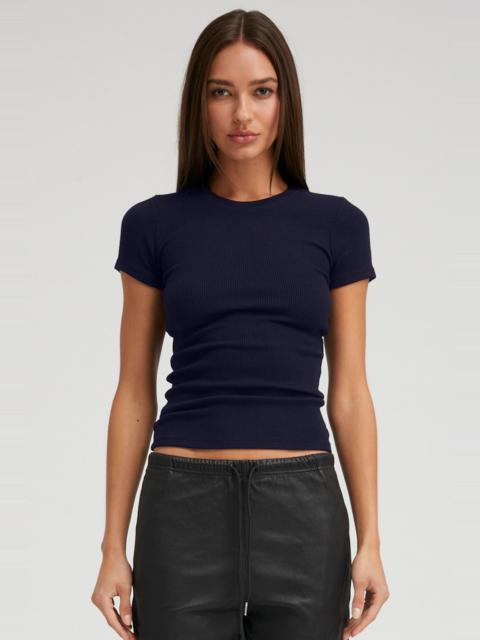 SPRWMN NAVY RIB BABY TEE