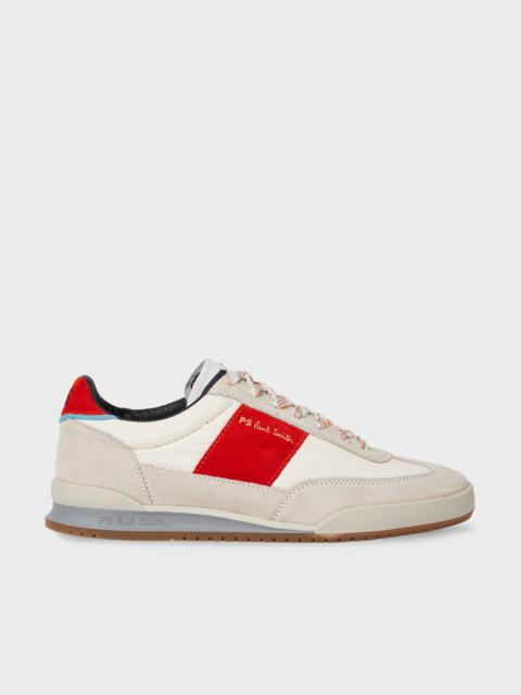 Paul Smith White and Red 'Dover' Trainers