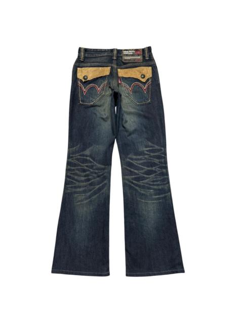 Other Designers Vintage Edwin 441XVS Denim Flare Jeans Rusty