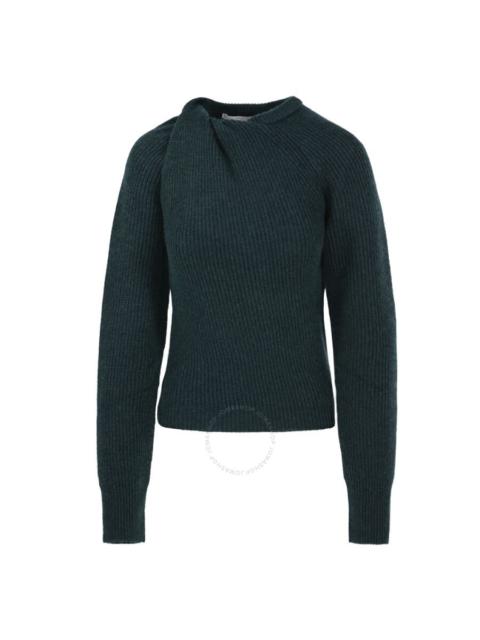 Stella McCartney Stella Mccartney Ladies Forest Green Cashmere Knit Jumper
