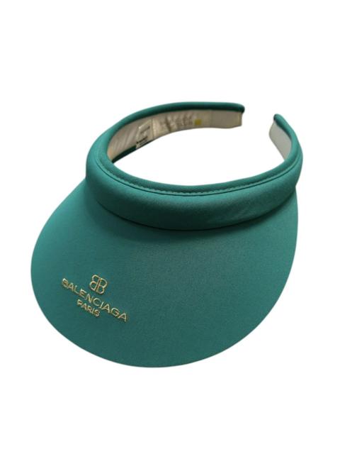 BALENCIAGA 1990 - Balenciaga BB Logo Visor Hats (Turquoise)
