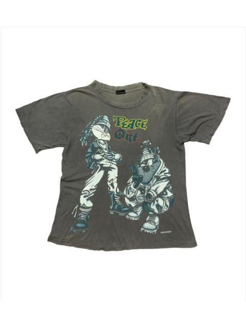 Other Designers Vintage - Distress 93’ Taz Bugs Bunny Kris Kross Peace Out AOP Rap Tee