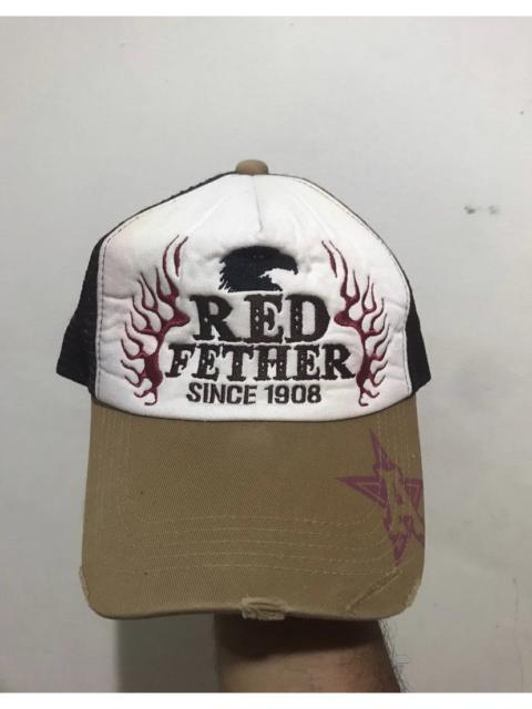 Japanese Brand - VTG Distress Red Fether Trucked Hat
