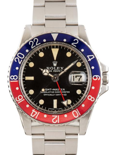 ROLEX Vintage Rolex GMT-Master 1675 Pepsi Bezel Insert