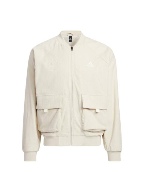 adidas adidas St Cord Woven Jacket 'Cream White' HR4446