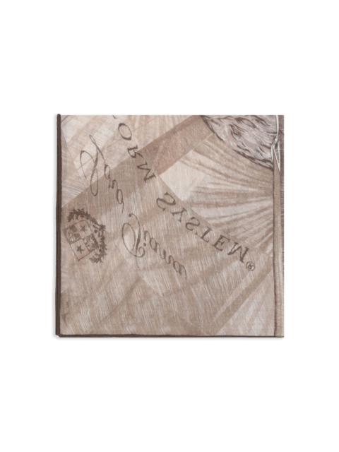 logo-print scarf