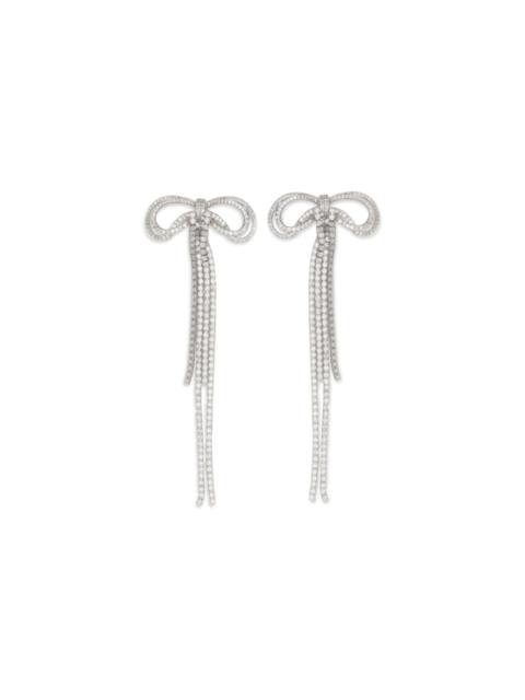 self-portrait Self-Portrait Women Double Crystal Bow Earrings