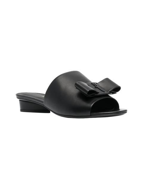 FERRAGAMO Ferragamo Bow 3mm Leather Slide