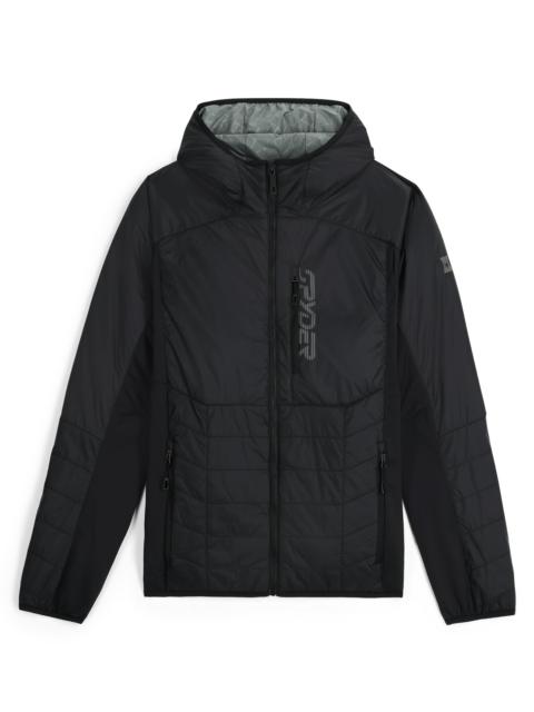 SPYDER Mens Glissade Hooded Jacket - Black