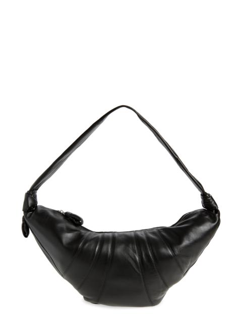 Lemaire Lemaire Large Croissant Leather Bag in Black at Nordstrom