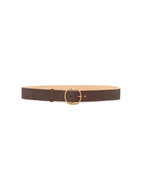 GABRIELA HEARST Elster Buckle Suede Belt brown