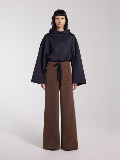 Stutterheim Jarla Stripe Trousers Dark Brown