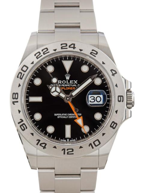 ROLEX Used Rolex Explorer II Steel 226570 Black Chromalight Dial