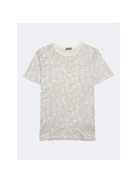 Dior Letters All Over Print T-Shirt
