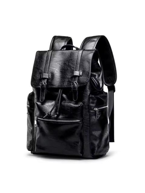 Other Designers Japanese Brand - Hayakawa x zai Capacity Streetwear PU Leather Backpack Bag