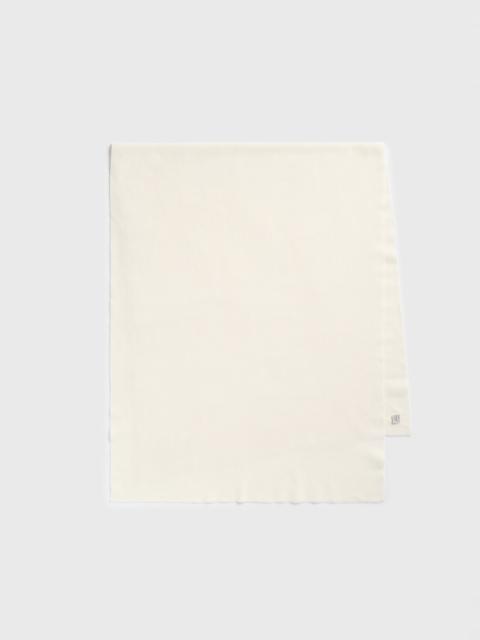 TOTEME Classic winter scarf off-white