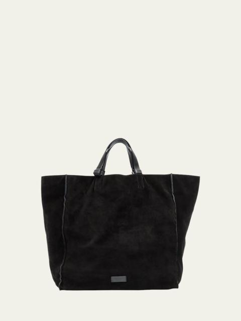 GIORGIO ARMANI Men's Split Leather Tote Bag
