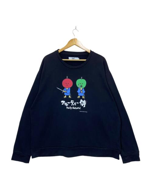 Other Designers Anime × Cartoon Network × Japanese Brand - Classic Samurai Movies Big Logo Crewneck Sweatshirt