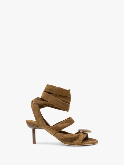 CHRISTOPHER ESBER Doma Stoned Suede Wrap Heel