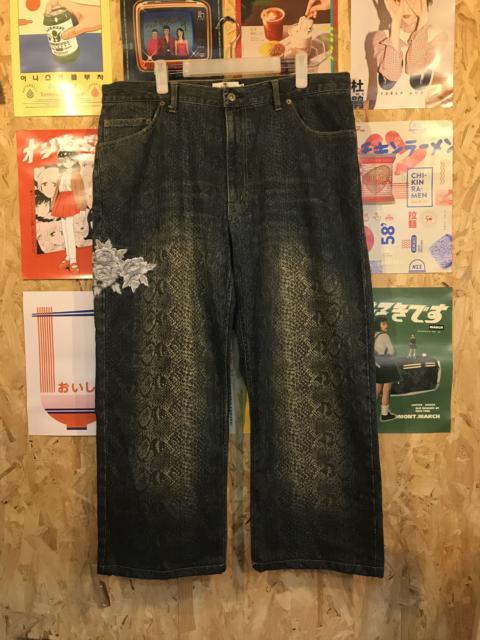 Japanese Brand - Karakuri Tamashii Tamashi Embroidery Jeans Pant