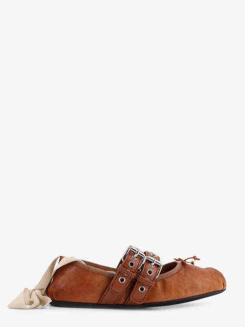 Miu Miu Miu Miu Women Leather Ballerinas