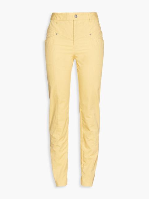 Isabel Marant Lorrick cotton slim-leg pants
