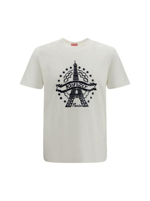 KENZO Kenzo Men Kenzo Eiffel Tower Design Cotton T-Shirt