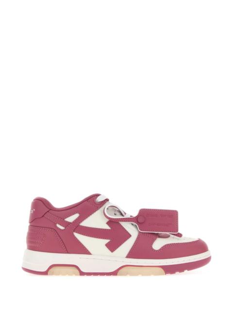 Off-White Off White Women Two-Tone Leather Out Of Office Sneakers