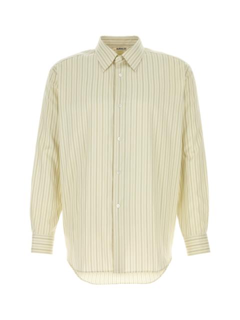 AURALEE Embroidered cotton blend shirt