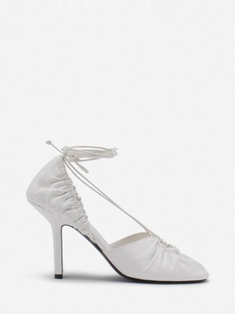MESURE LACE-UP LEATHER PUMPS