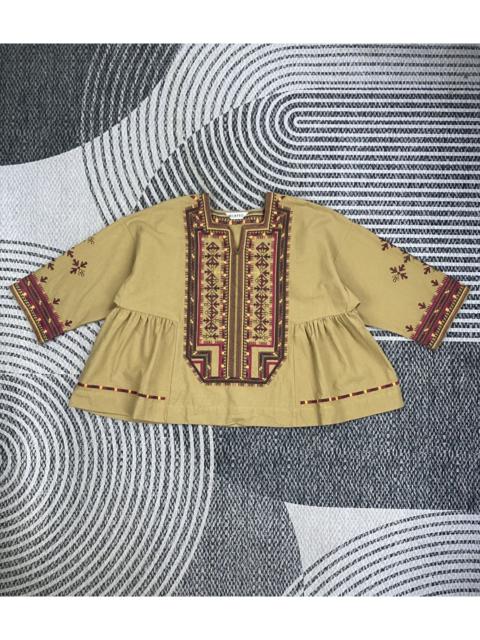 Other Designers Vintage Milkfed Embroidered Detailing Peplum Blouse