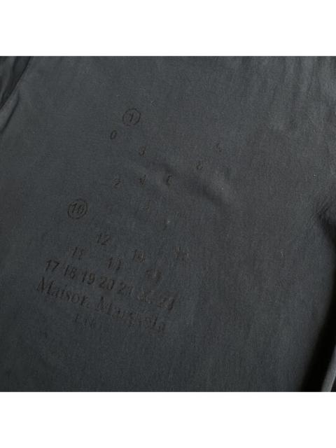 Maison Margiela Margiela Number Logo Black On Black T Shirt