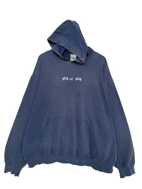 Nike Vintage Nike Centre Hoodie Distressed Sunfaded Baggy Hoodie