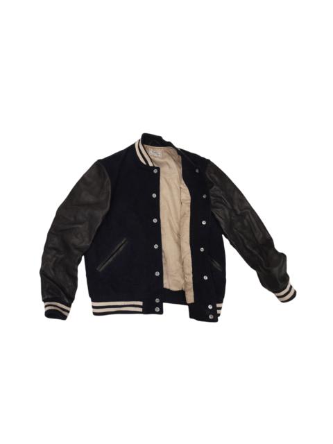 Japanese Brand - FREAK'S STORE Leather Varsity (F466)