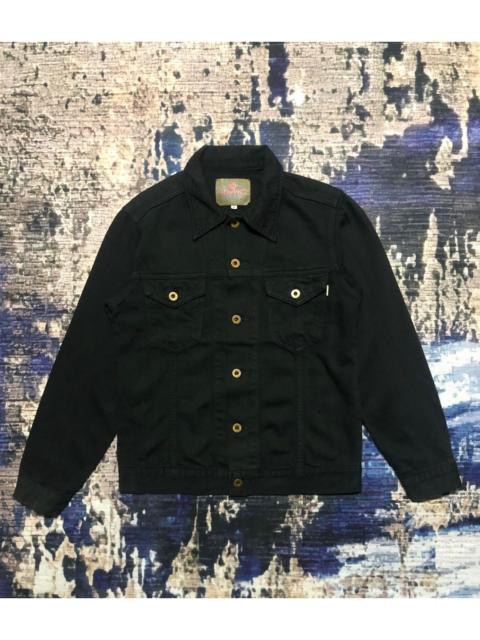 Other Designers Japanese Brand - Brapppers Soft Denim All Black Jacket