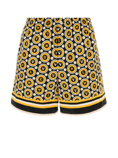 Valentino Printed poplin bermuda shorts