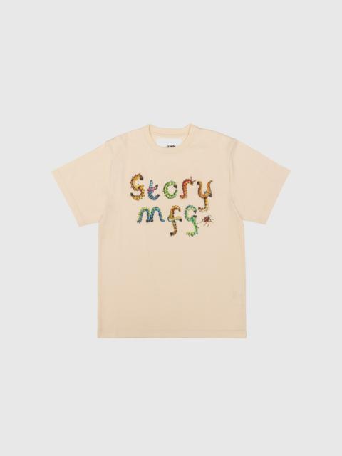 Story mfg. GRATEFUL S/S T-SHIRT (ECRU BUGGING)
