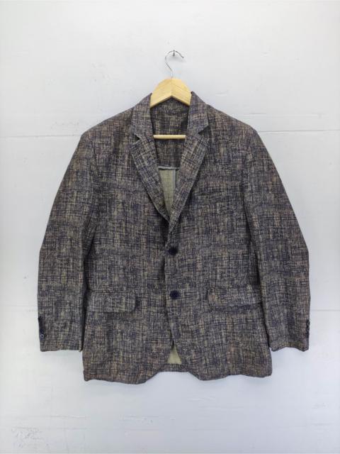 Other Designers Japanese Brand - Vintage Black Lion Polymicro Crimp Coat Blazer Jacket