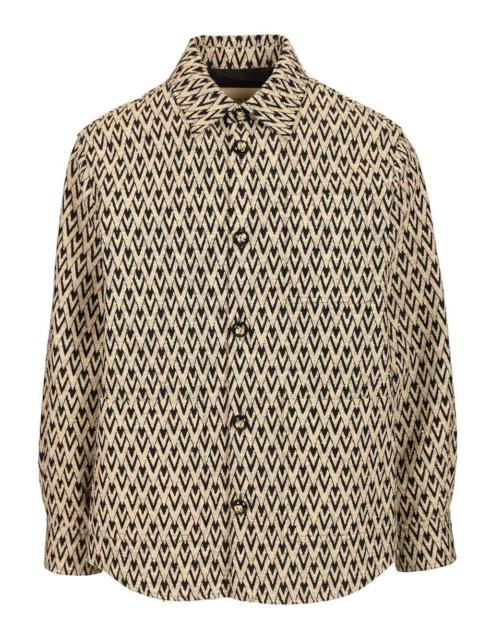 Valentino Valentino Garavani Men Toute La V Jacquard Cotton Blend Jacket