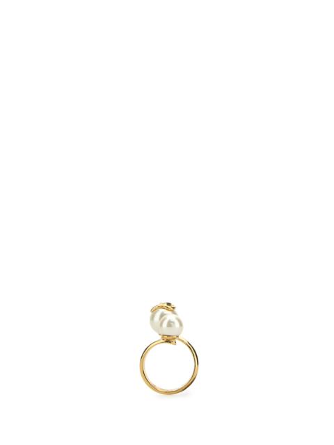 Valentino Gold metal VLogo Signature ring